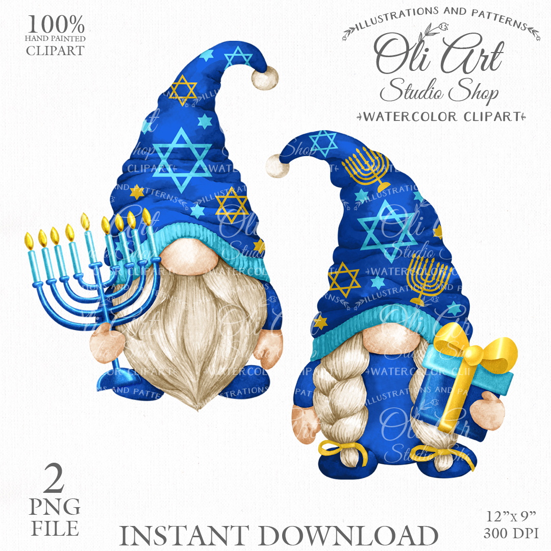 Hanukkah Gnomes clipart 01