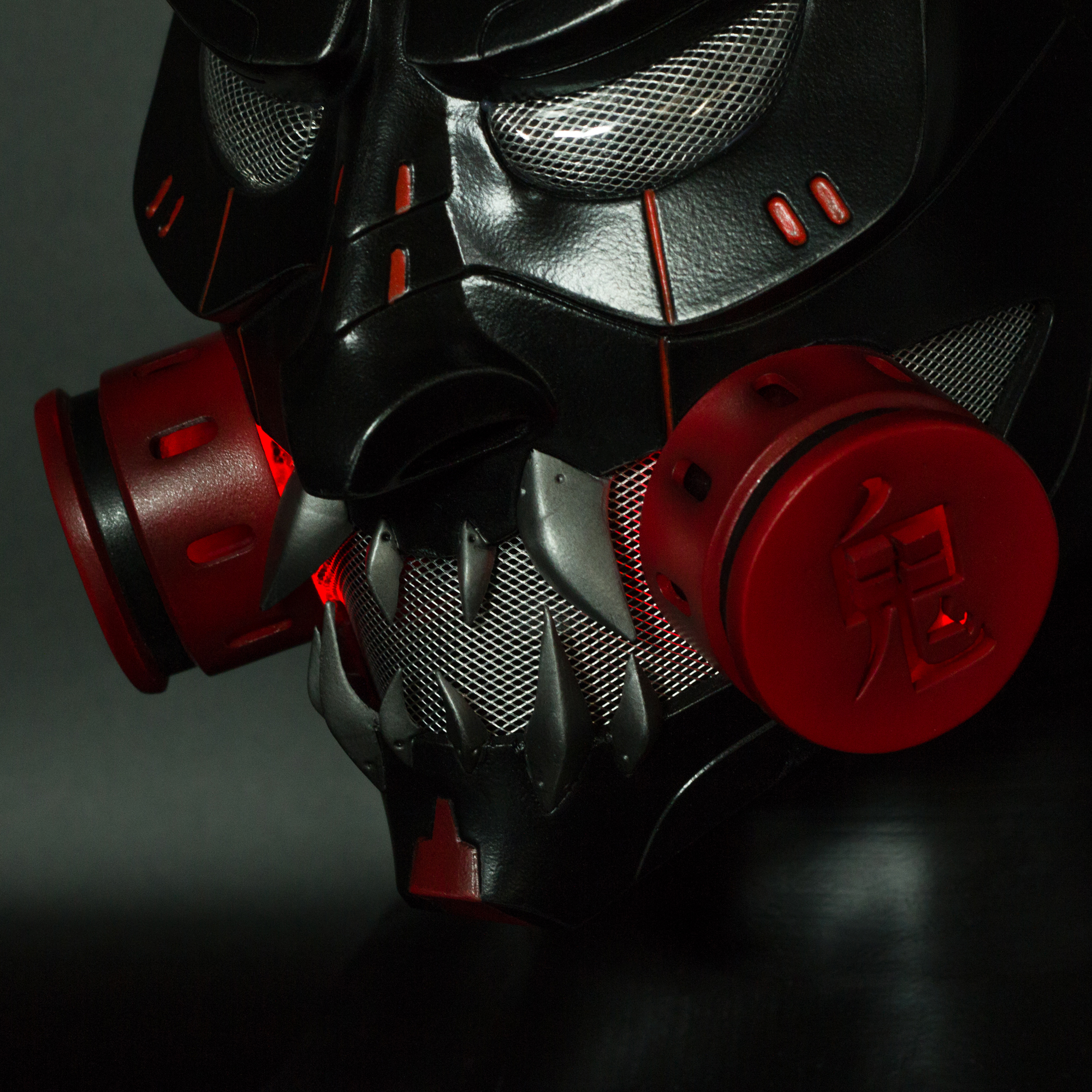 Custom design Cyberpunk Demon Oni mask - Crealandia