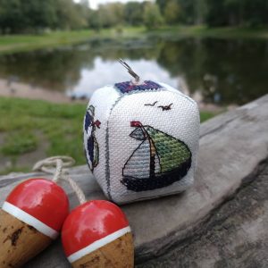 Inicio 1186 Pincushion „Sea Lantern“ Cross Stitch Pattern PDF file
