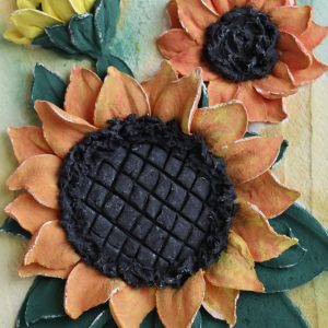 plaster-sunflowers