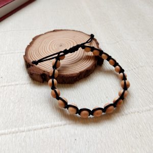 Juniper wood Bahai Prayer Beads, prayer bracelet 19 beads