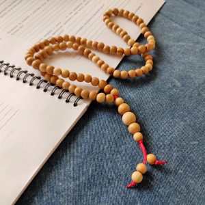 Bahai Prayer Beads 95/juniper wood prayer necklace with pendant