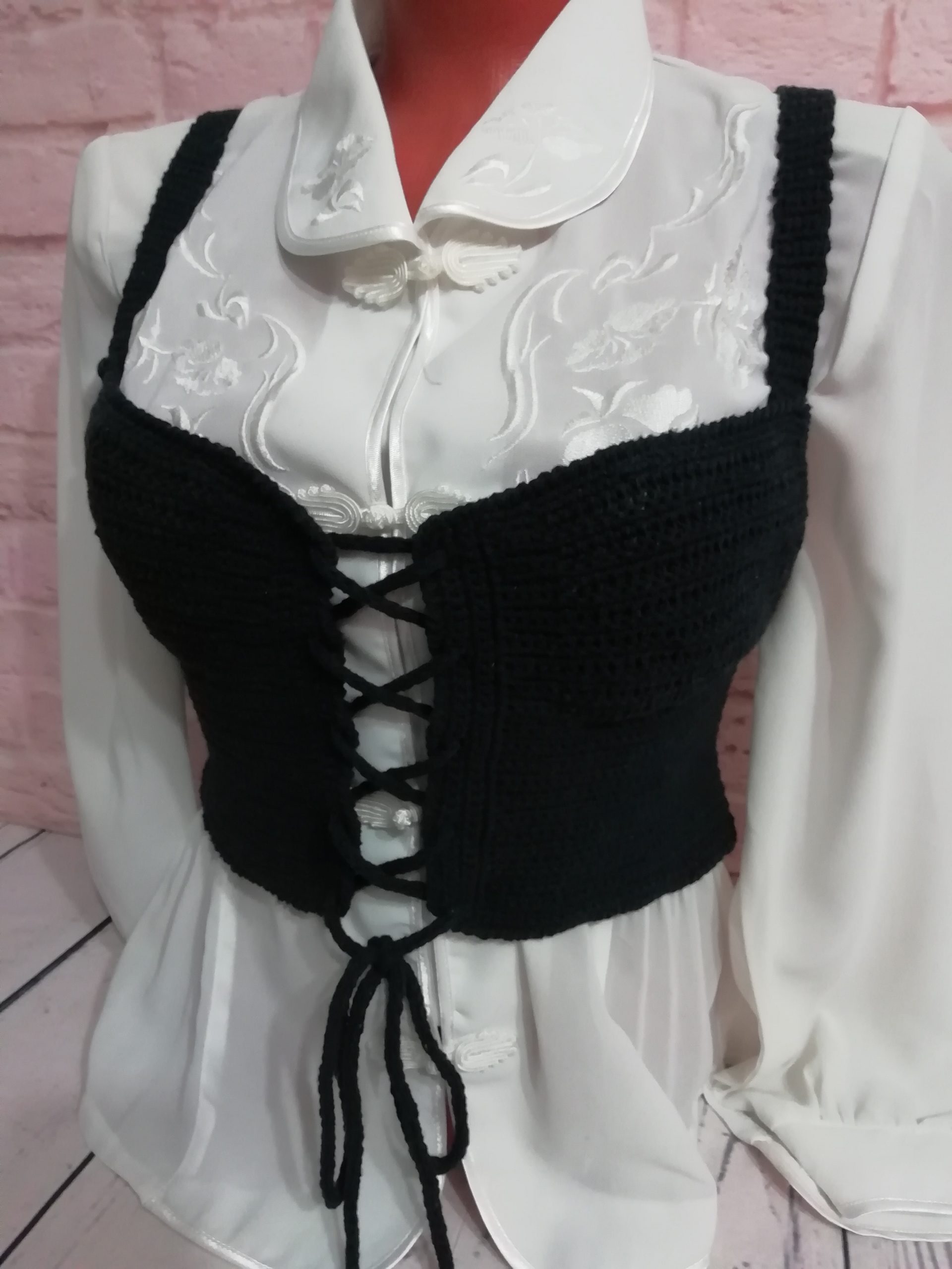 Crochet Corset Waist Belt 