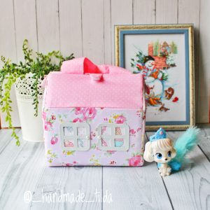 fabric doll house bag cute gift for toddler girl