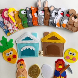 Patterns of finger toys.