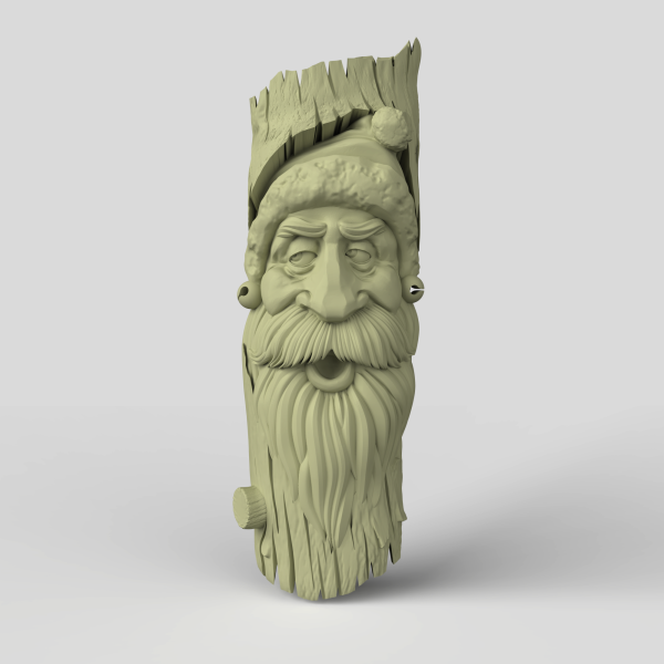 3D Model STL CNC Router file 3dprintable Tree Mask 2