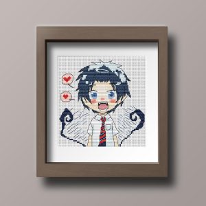 anime cross stitch pattern okumura rin