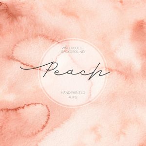 Home 1147 Watercolor Abstract Peach Background / Watercolor Stain / Watercolor Digital Paper / Texture Blush / Hand Painted