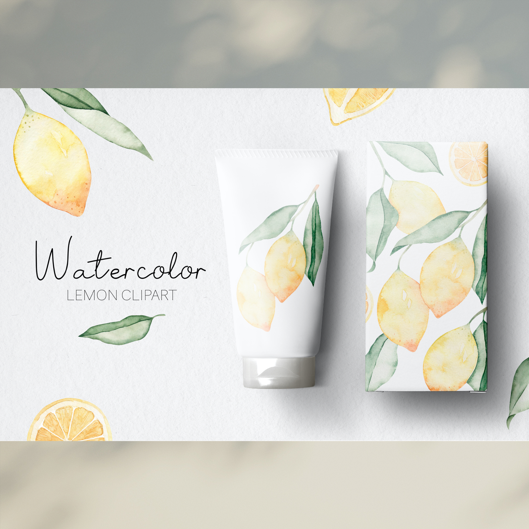 Watercolor Lemon clipart 6