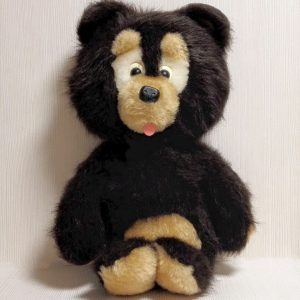 Large Soviet Teddy Bear. Antique Plush Toy Brown Bear USSR