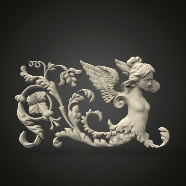 3D STL Girl Bas-relief