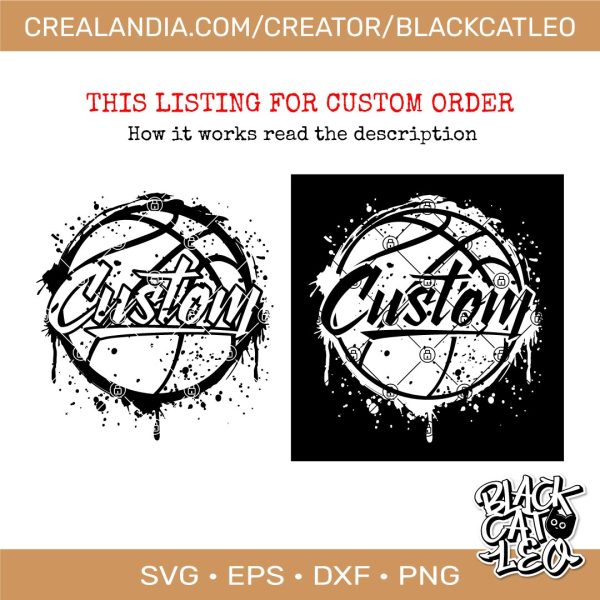 grunge basketball svg