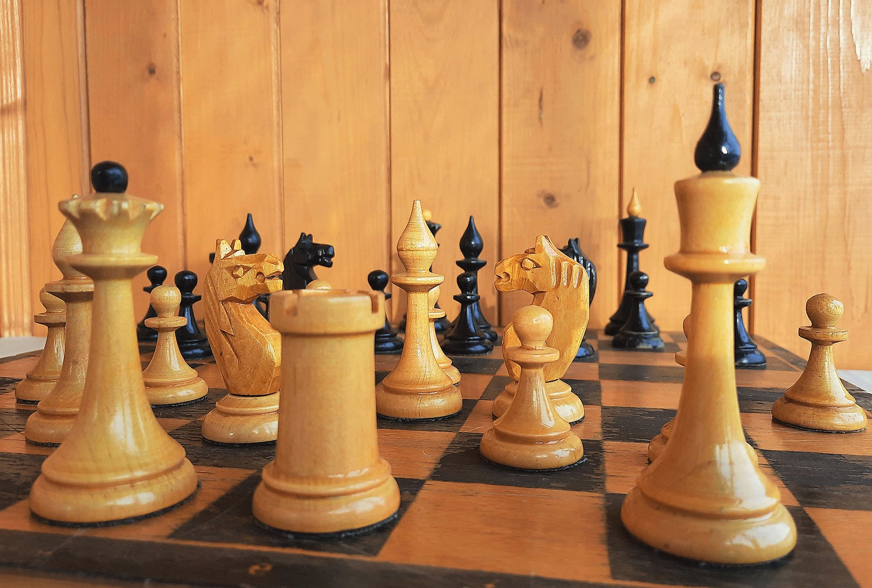 Soviet Chess set Wooden Vintage Queen's Gambit TV series USSR