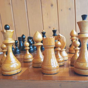 soviet classic wooden chess set 1960s