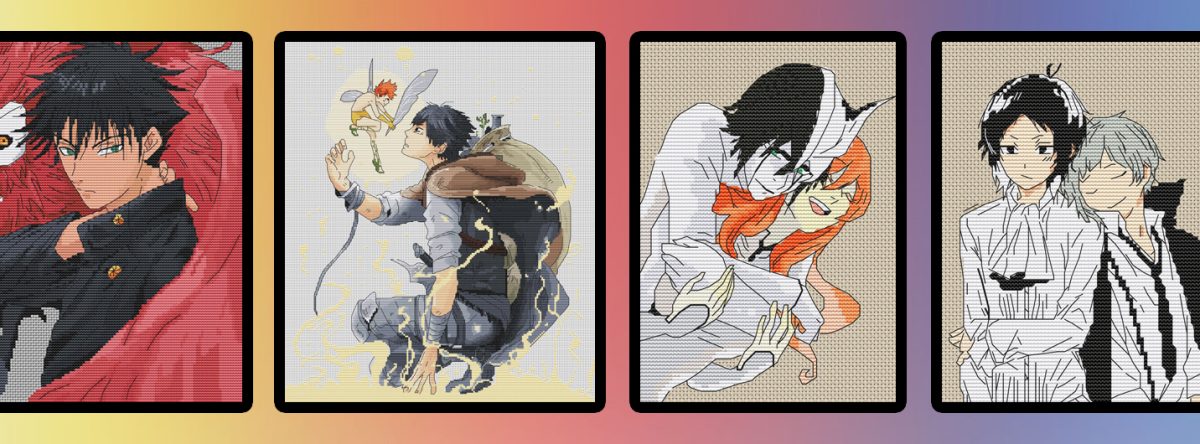 Anime cross stitch pattern House