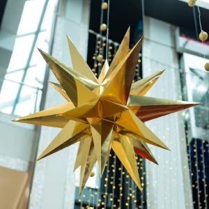 moravian star papercraft diy template low poly pattern