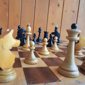 vintage russian chess set queens gambit