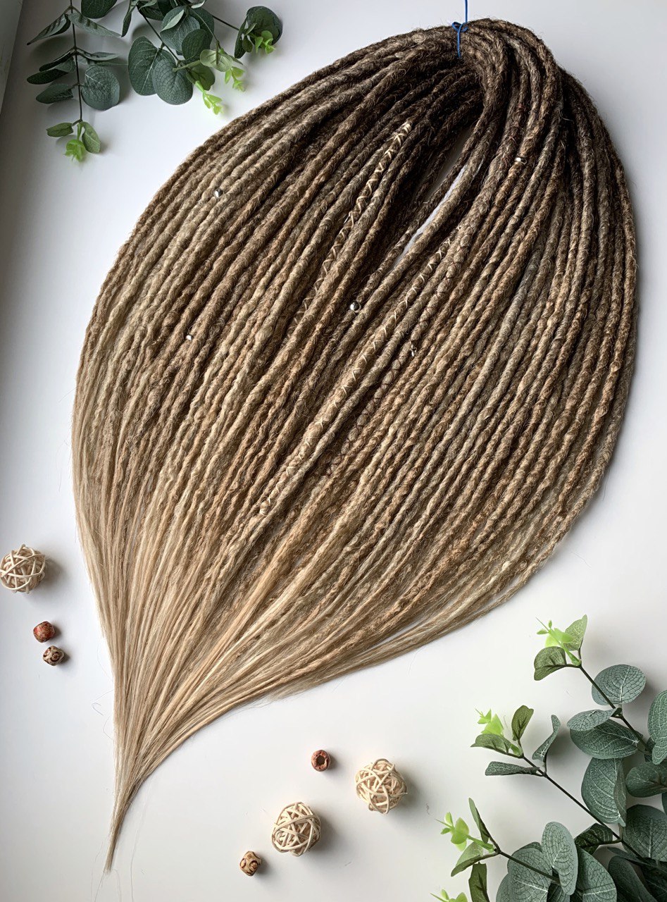 Boho dreadlocks extensions, ombre crochet de dreads 6 Boho dreadlocks extensions, ombre crochet de dreads - Image 6