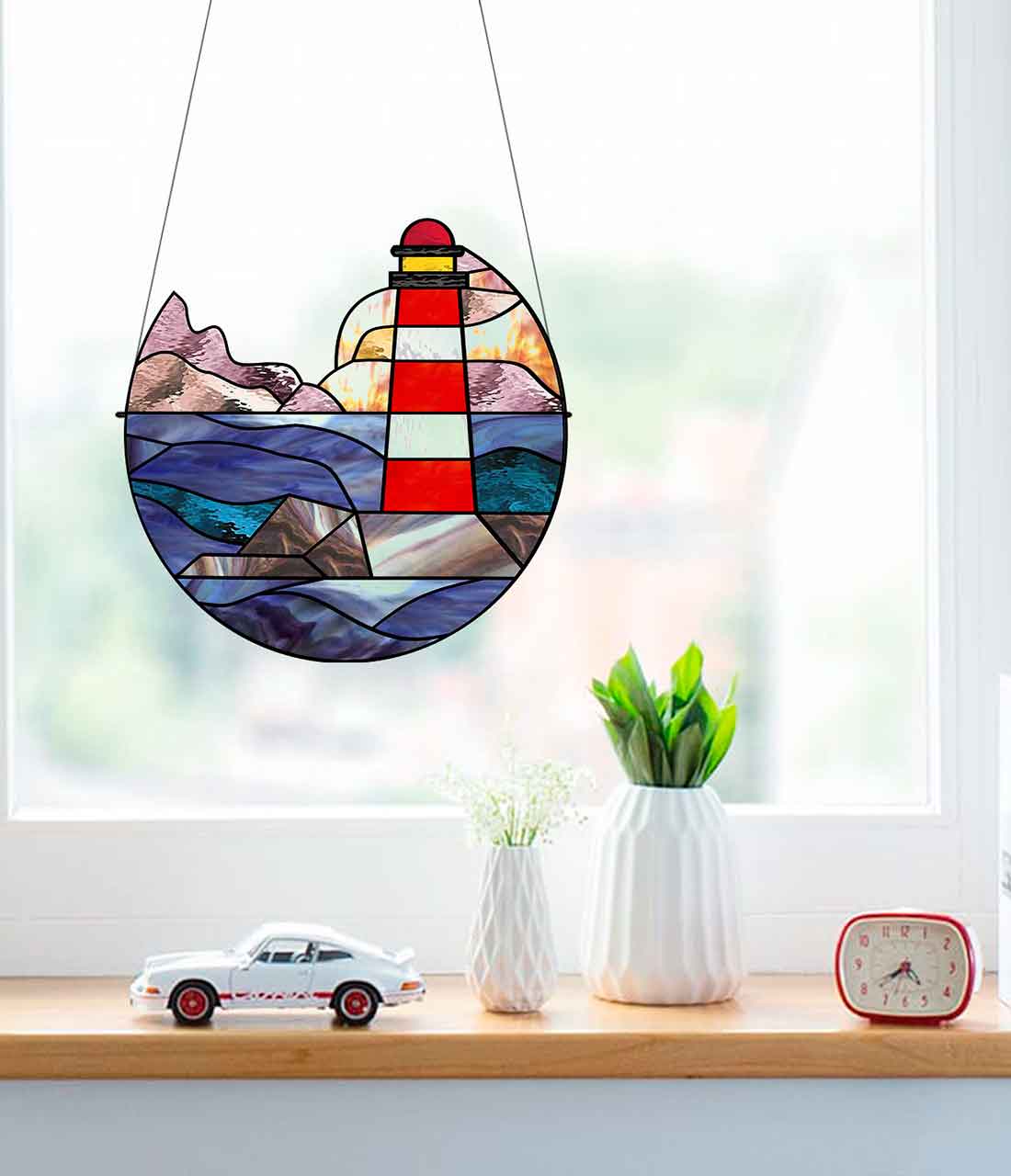 Light Stained Glass Patterns 16 Inch Tiffany Style Stained Glass