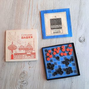 soviet turkish checkers vintage