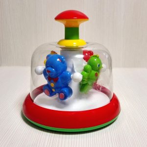 Soviet Vintage toy Whirligig. Spinning top toy. Toy Yula