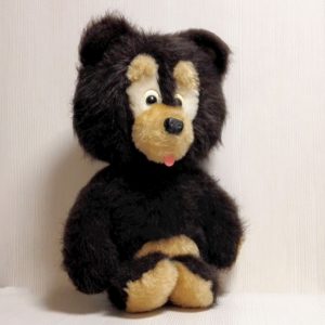 Large Soviet Teddy Bear. Antique Plush Toy Brown Bear USSR