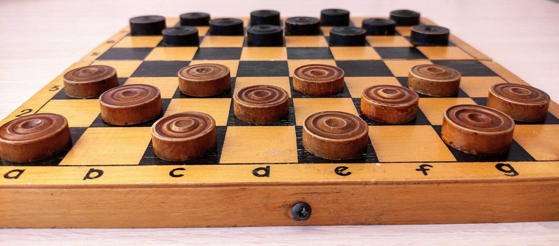 Vintage wooden sale checkers