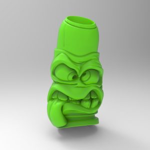 3D Model STL CNC Router file 3dprintable Stray Bullet Bead Pendant