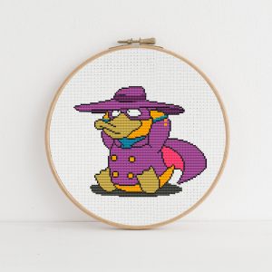 Handmade Marketplace 670 Funny Psyduck cross stitch pattern PDF