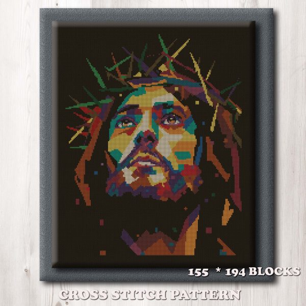 Jesus Christ cross stitch