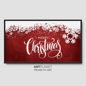 Merry Christmas Samsung Frame TV Art