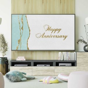 Samsung Frame TV Art Happy Anniversary