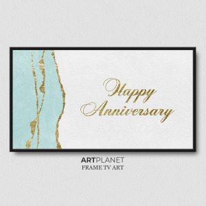 Samsung Frame TV Art Happy Anniversary