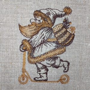 Santa Claus Delivery machine embroidery design