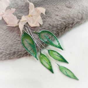 Custom beads. Set of leaves for jewelry making