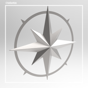 Welding Project Plans Drawings Rose of Wind (DXF, PDF)
