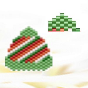 Peyote stitch pattern Christmas beaded pattern Winter hat and mittens Gift PDF