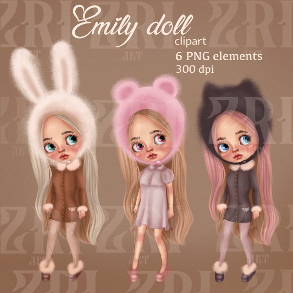 Clipart Emily doll png