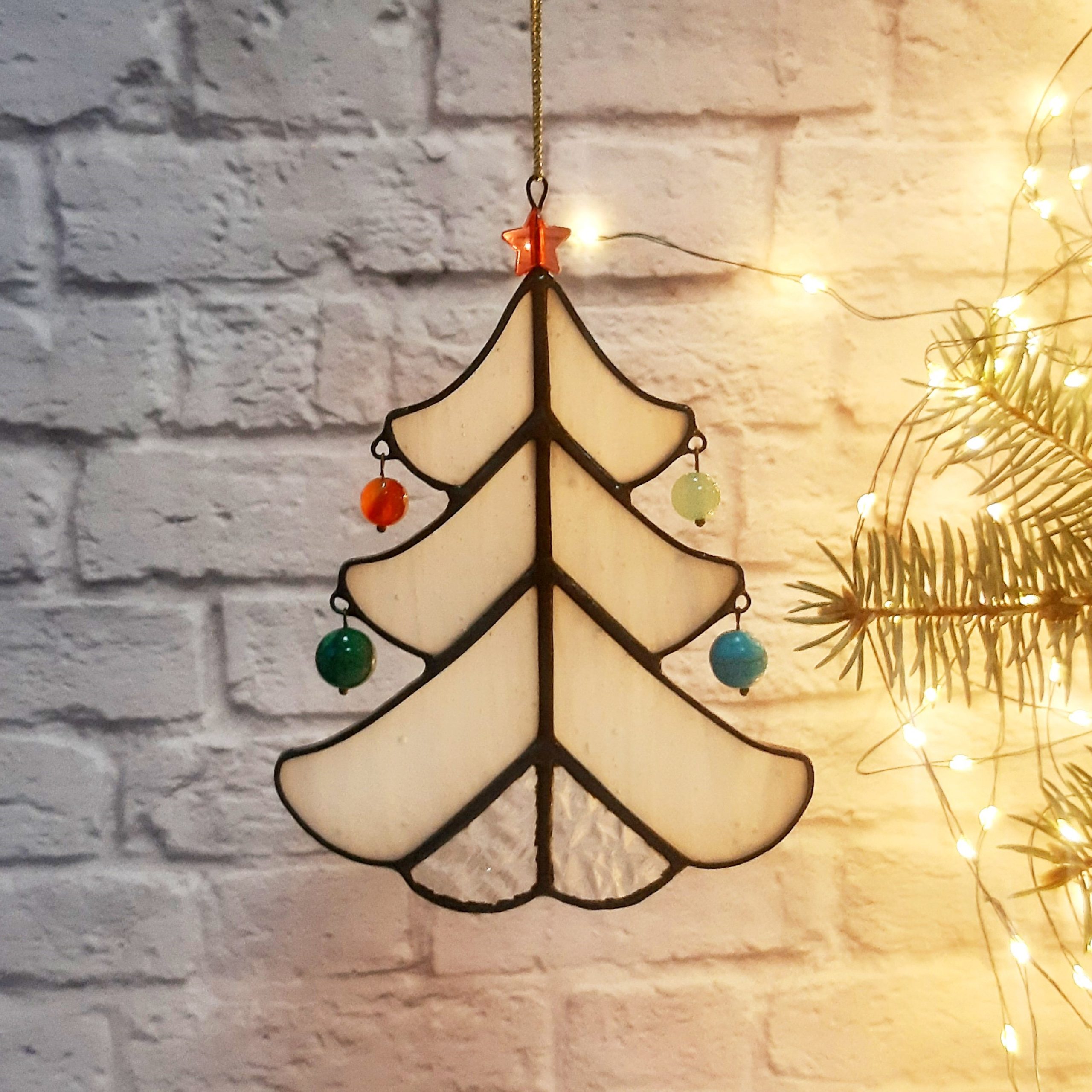 Stained Glass Pattern Christmas Tree 6 Stained glass Christmas pattern