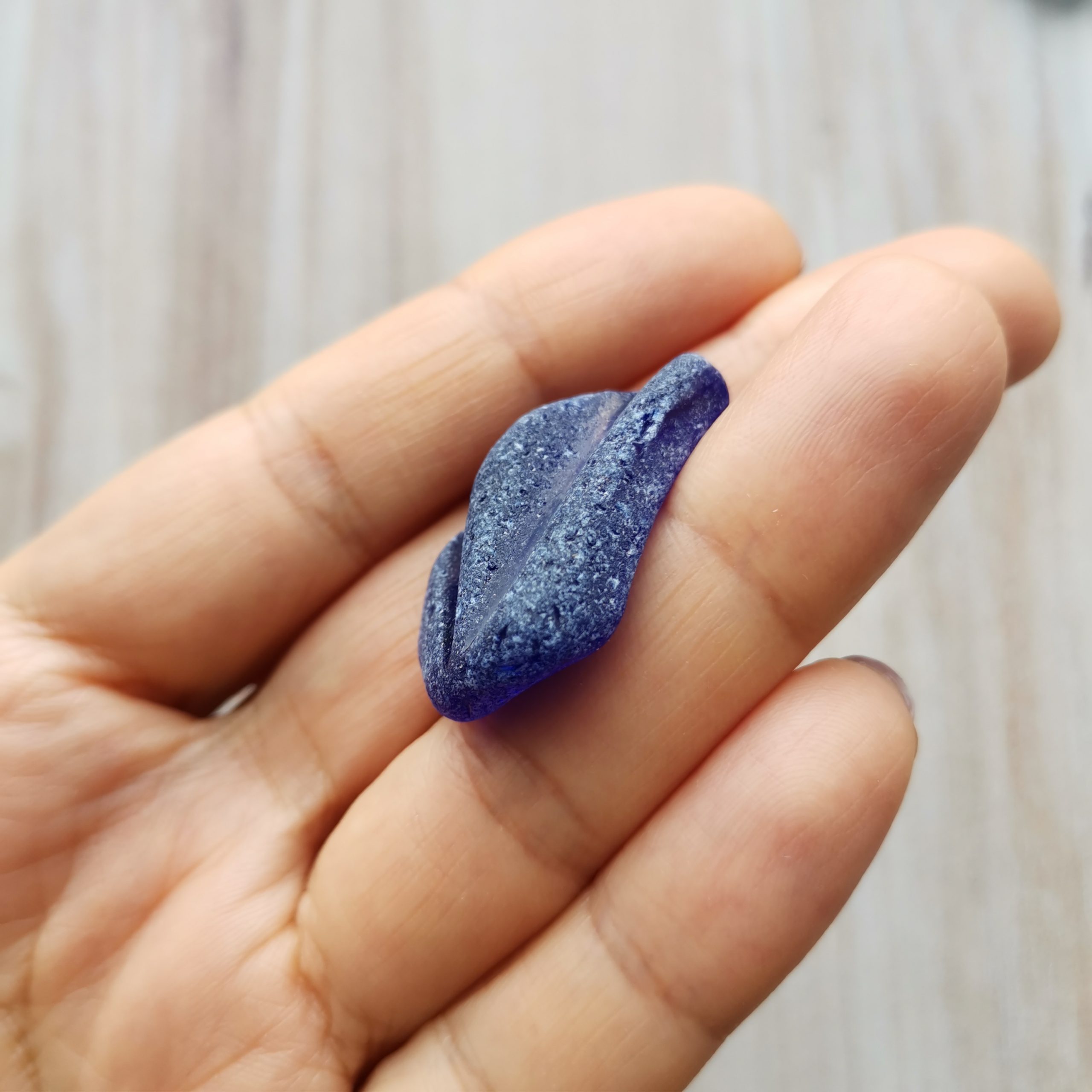 Cobalt blue genuine sea glass B73