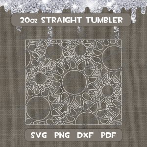 Unicorn 20OZ Straight Hogg Tumbler SVG PNG DXF files.
