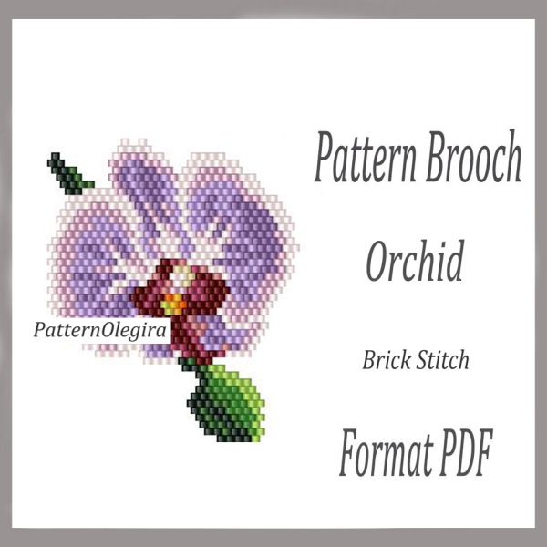 IRIS Brooch bead pattern PDF file Bead flower pattern Bead Iris Flower Pattern Olegirabeadpatterns