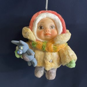 Christmas tree toy-baby with a hare