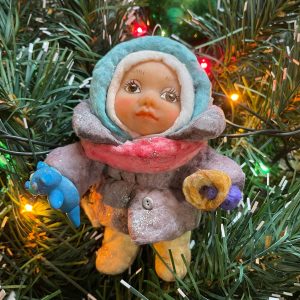 Christmas tree toy baby with bear