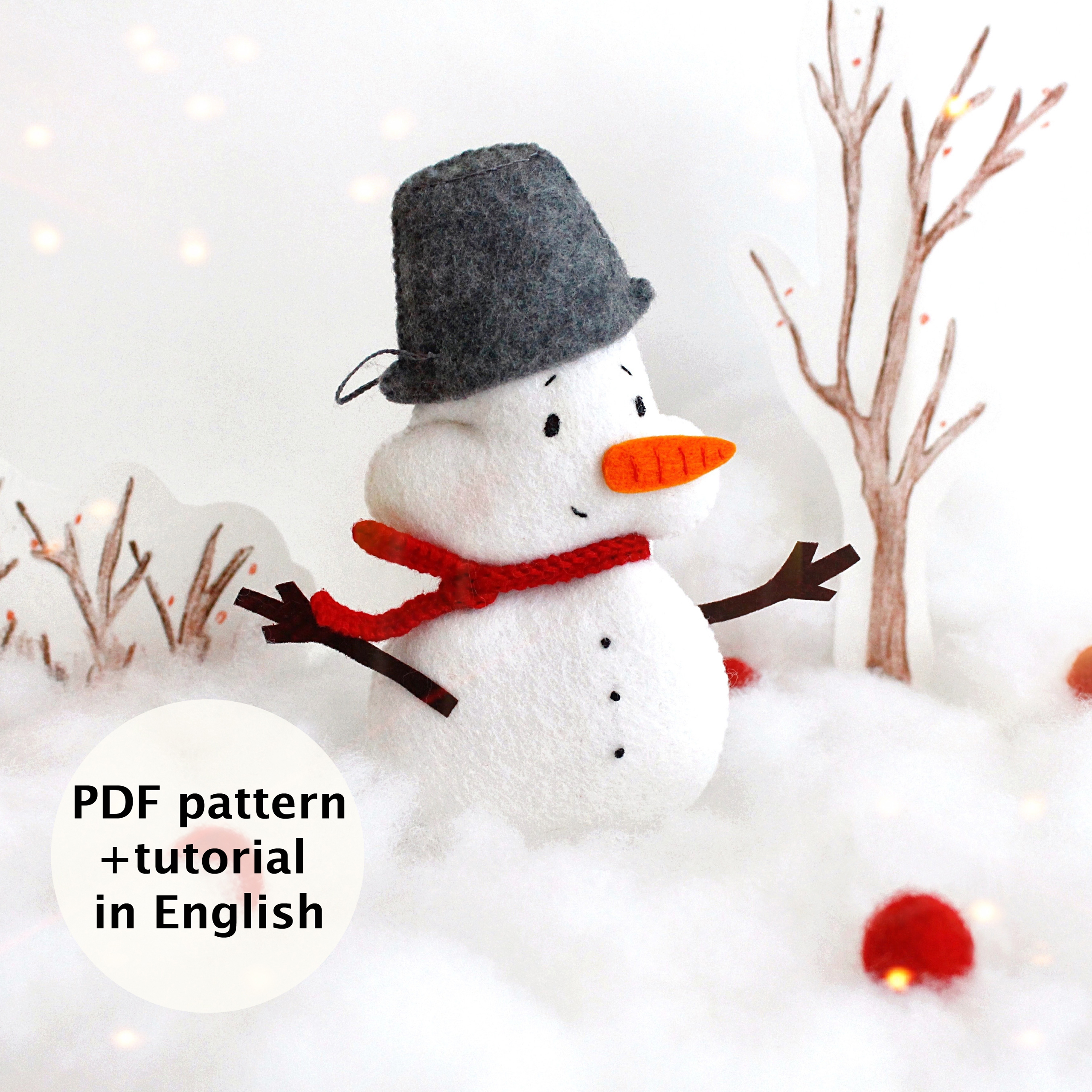 snowman sewing pattern