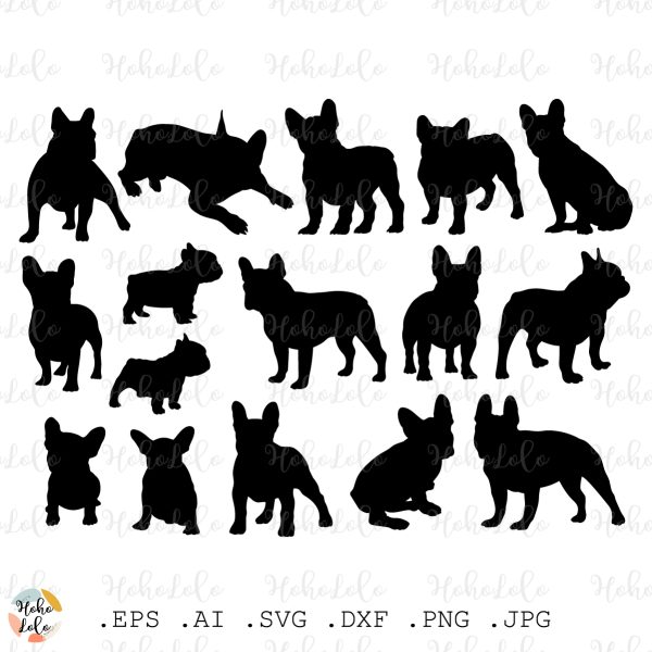 French Bulldog Svg Silhouette