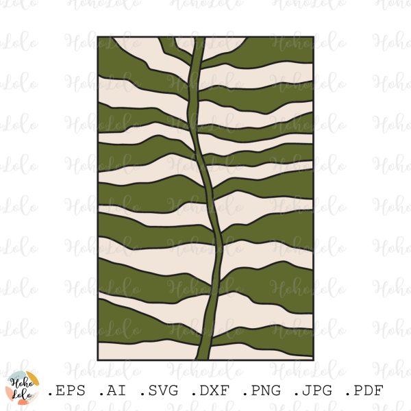Plant Stained Glass Pattern Digital Pdf