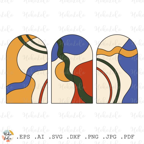 Abstract Stained Glass Pattern