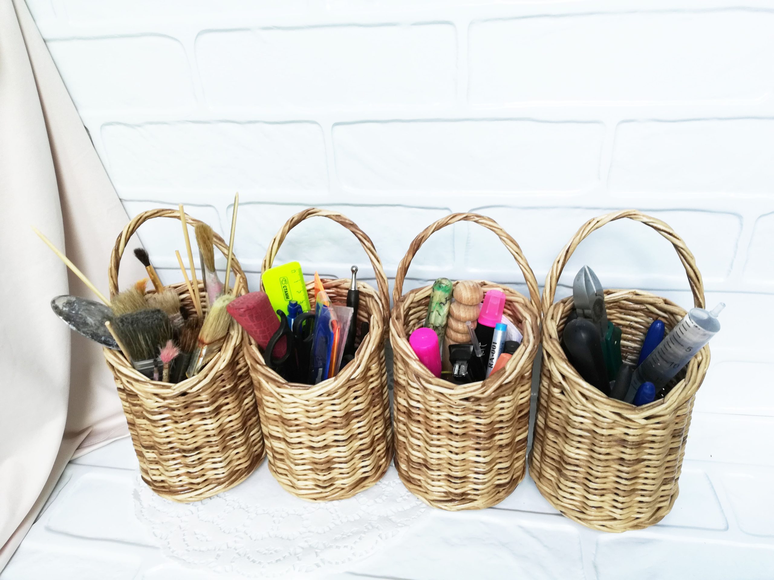 Wicker Basket With Handle - Gift Hamper Kit