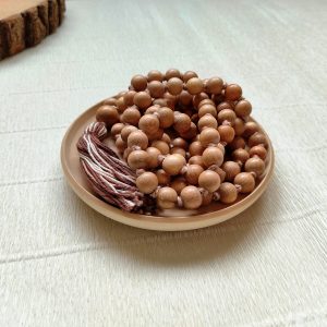 Wooden Baha’i Prayer Beads with tassels/Juniper wood Jewelry